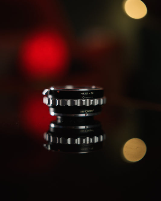 Nikon F to Fuji lens mount adapter