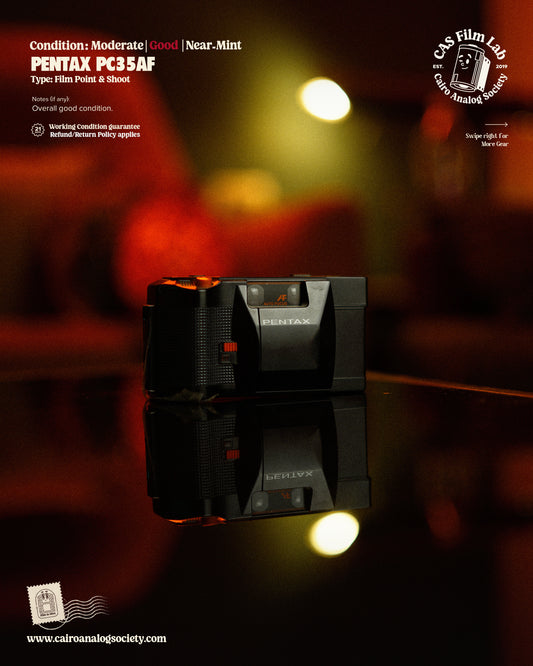 Pentax PC35AF (Battery door loose but shuts easily with tape, price reduced accordingly)