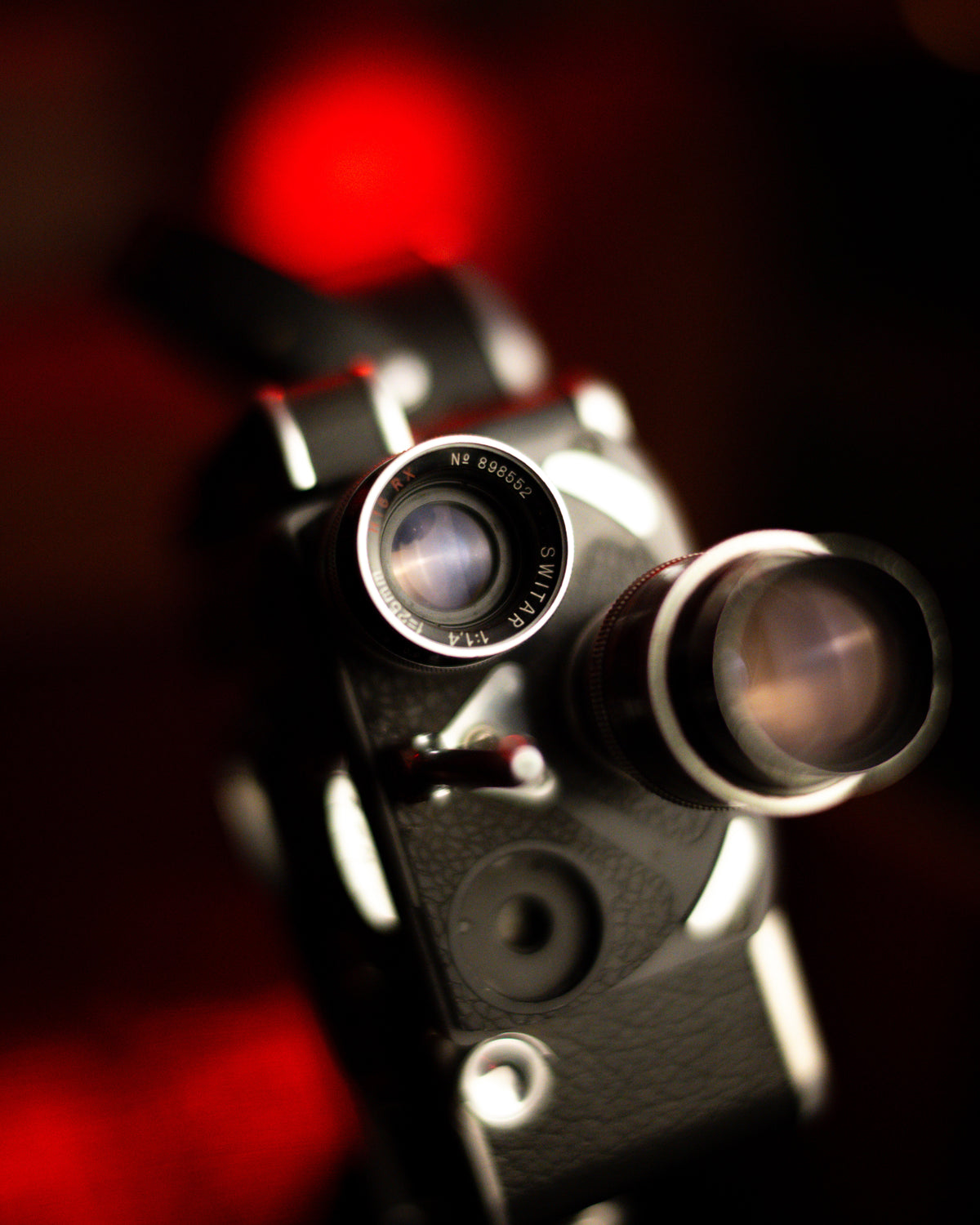Bolex H16 w/ 25mm f1.4 lens (75mm not working perfectly, is a free gift)
