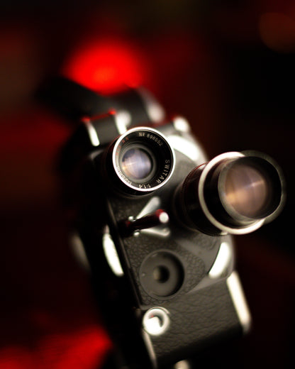 Bolex H16 w/ 25mm f1.4 lens (75mm not working perfectly, is a free gift)