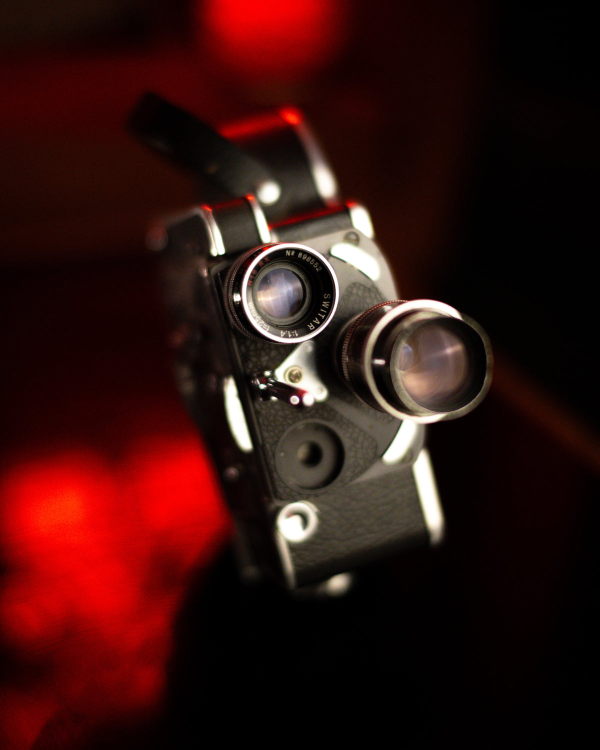 Bolex H16 w/ 25mm f1.4 lens (75mm not working perfectly, is a free gift)