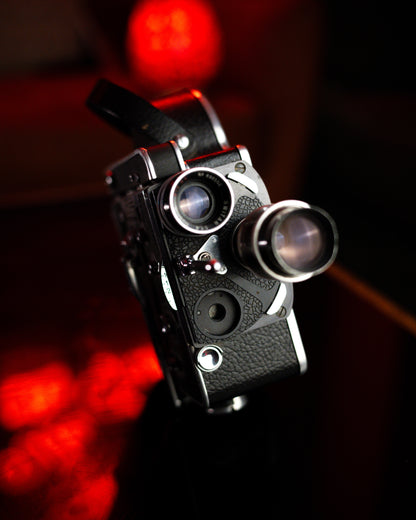 Bolex H16 w/ 25mm f1.4 lens (75mm not working perfectly, is a free gift)
