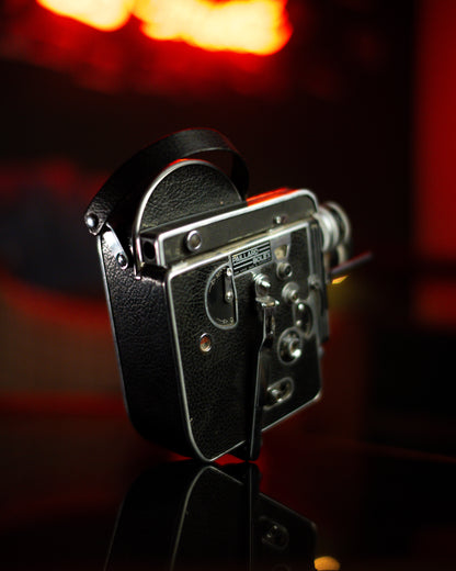 Bolex H16 w/ 25mm f1.4 lens (75mm not working perfectly, is a free gift)