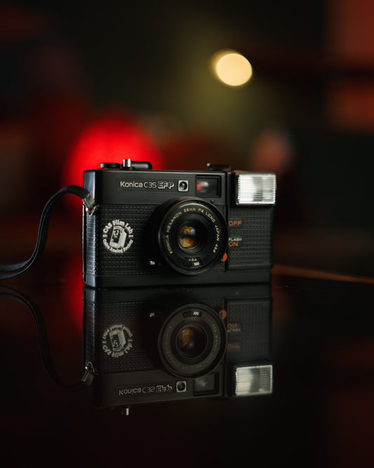 Konica C35 EF P - 35mm P&S Film Camera
